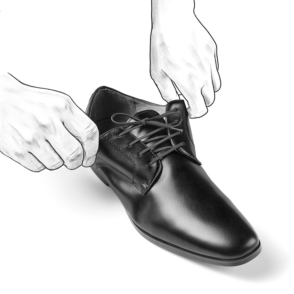 Shoelaces elastic - black (60 cm)