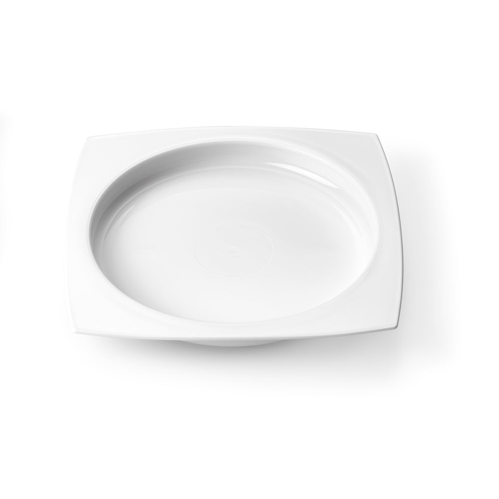 Plate with high rim