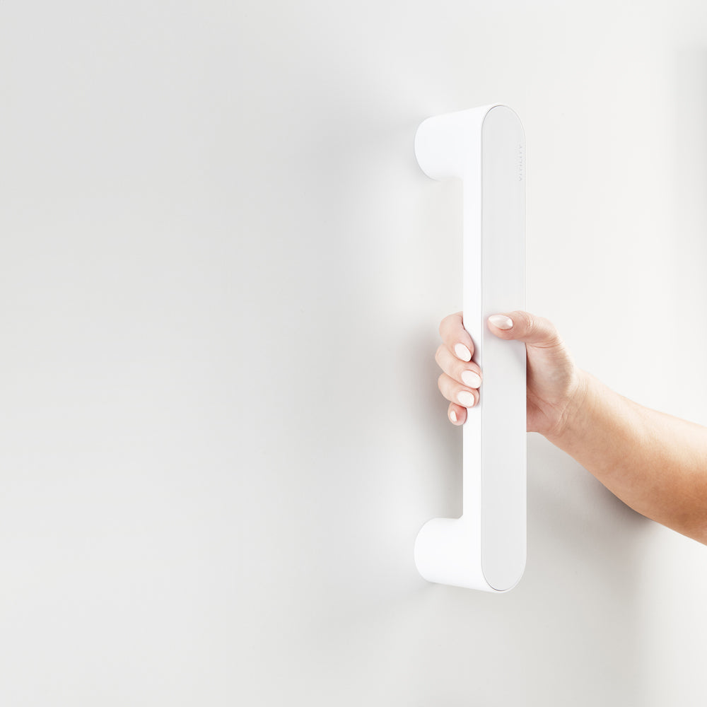 Firmly attach the handle to the wall using appropriate fixtures. Make sure it is securely fastened to prevent any movement. Proper installation is essential for safety and reliability.