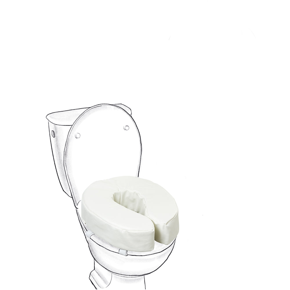 Toilet seat raiser soft